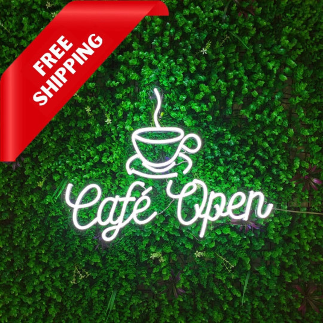 Custom Coffee Bar Neon Sign Coffee Shop LED Neon Name Sign Etsy