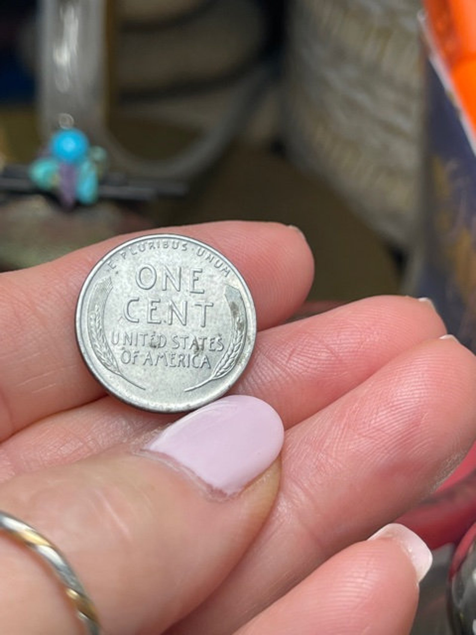 Rare 1943 Steel Wheat Penny W Steel Showing Through Etsy