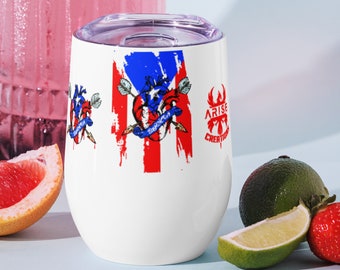 Corazon Boricua Wine tumbler