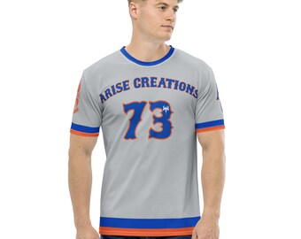 Arise Creations Unisex Sports Jersey Grey-Royal-Orange