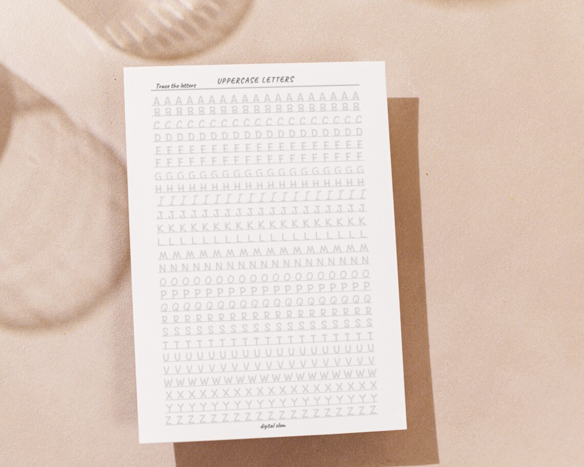 Handwriting Practice Printable Handwriting Worksheets58 - Etsy