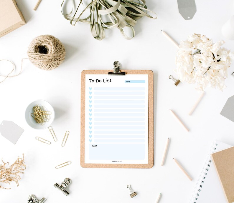 Printable To Do List, to do list notepad, printable todo list, goodnotes to do list, packing list, todo list, task list template, checklist planner
