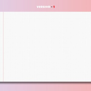 Horizontal Notebook Paper Digital Download, School Paper, Horizontal ...