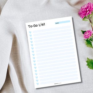 Printable To Do List, to do list notepad, printable todo list, goodnotes to do list, packing list, todo list, task list template, checklist planner