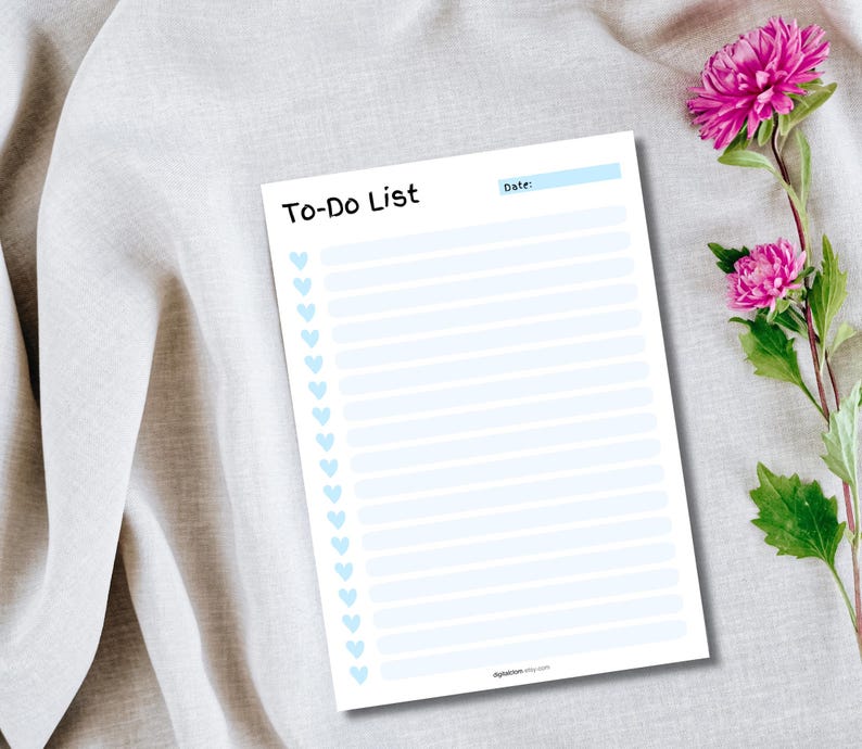 Printable To Do List, to do list notepad, printable todo list, goodnotes to do list, packing list, todo list, task list template, checklist planner
