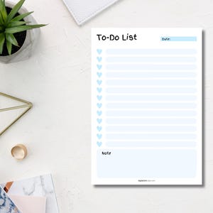 Printable To Do List, to do list notepad, printable todo list, goodnotes to do list, packing list, todo list, task list template, checklist planner