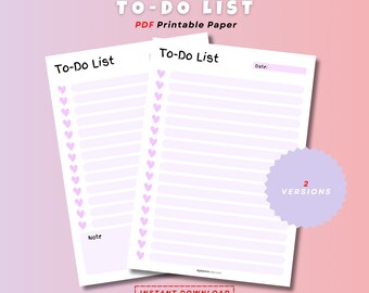Plantilla de lista de tareas imprimible (descarga en PDF)