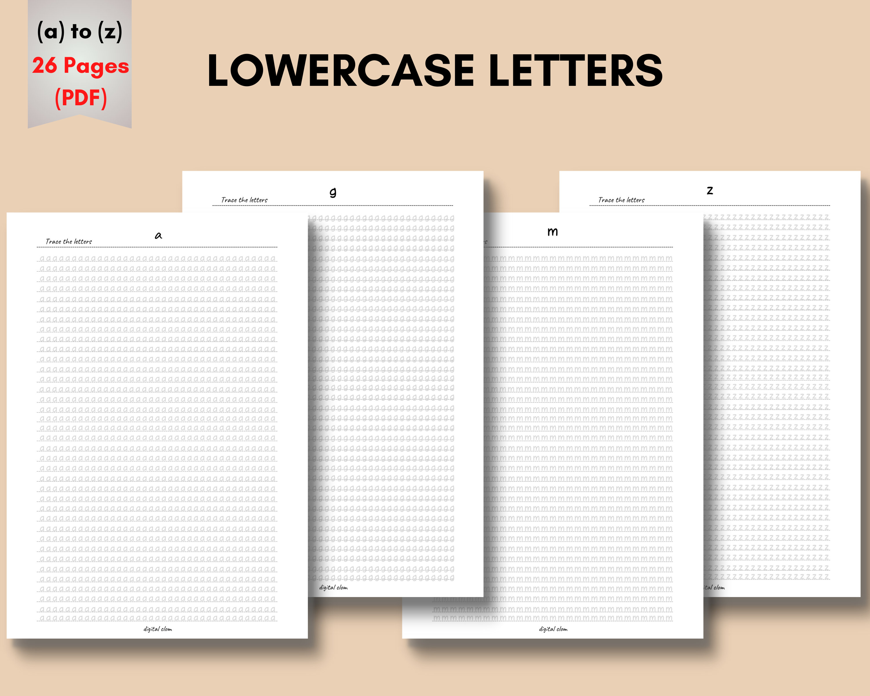 Handwriting Practice | Printable Handwriting Worksheets–58 Pages ...