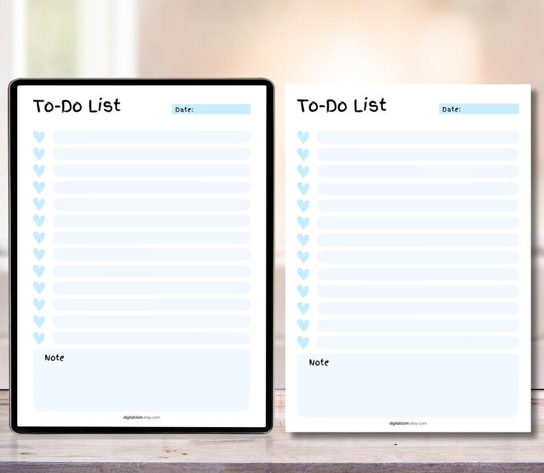 Printable To Do List, to do list notepad, printable todo list, goodnotes to do list, packing list, todo list, task list template, checklist planner
