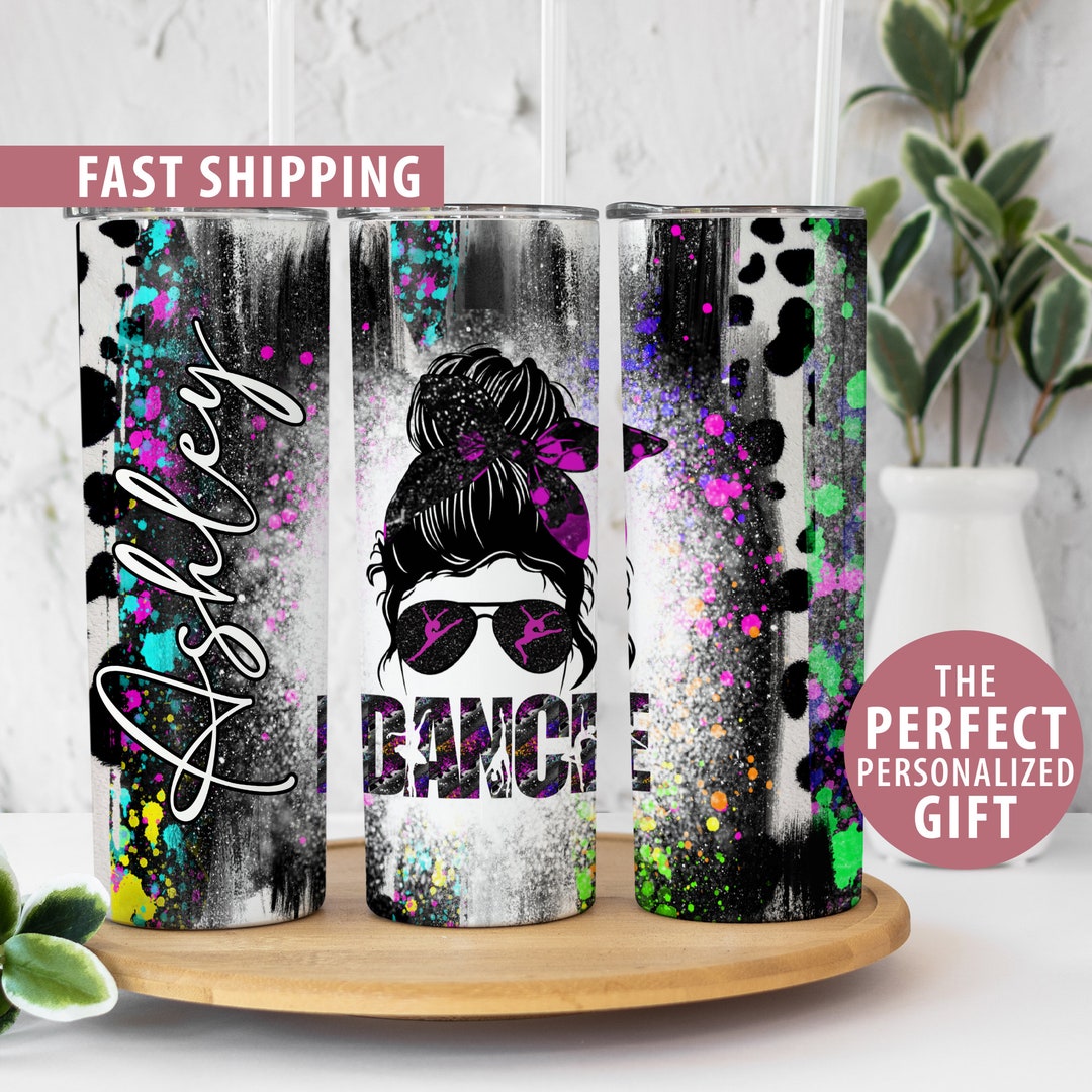 Personalized Dance Tumbler for Dance Teacher Gift, Custom Name Dance