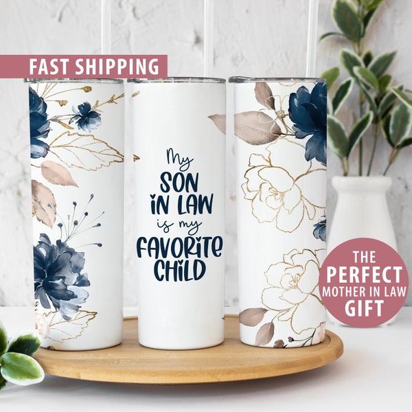 Mother In Law Tumbler Gift, Tumbler Mothers Day Gift from Son In Law, Funny In Law Tumbler Cup for Mother In Law Skinny Tumbler Gift for Mom