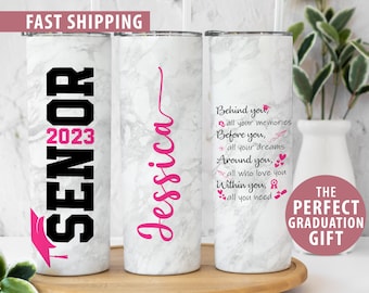 Personalized Graduation Tumbler, Custom Grad Cup Gift for Her, 2026 Senior Tumbler Mug, Custom Grad Gift Senior 2026 Graduation Tumbler Gift