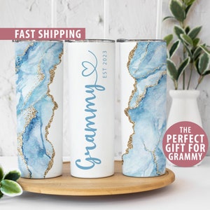 Personalized Grammy Tumbler Gift for Grandma for Mothers Day Gift, Grammy Cup, Grammy Mug, Custom Grammy Est Tumbler Gift From Grandkids