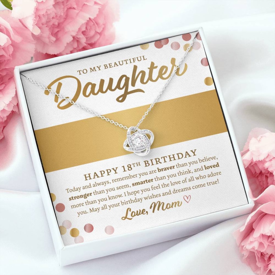 18th Birthday Gifts for Daughter Necklace From Mom to Etsy