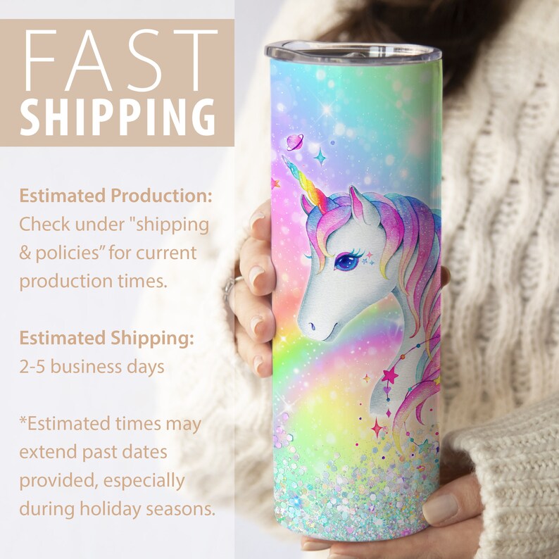 Personalized Unicorn Tumbler, Custom Name Unicorn Tumbler Cup Birthday ...