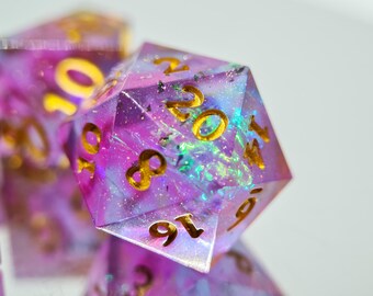 Glitter Galaxy Dice Set