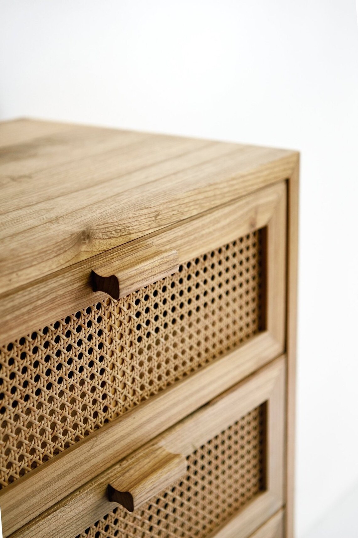 Bianca Kommode Rattan Kommode Kommode Kommode aus Holz | Etsy