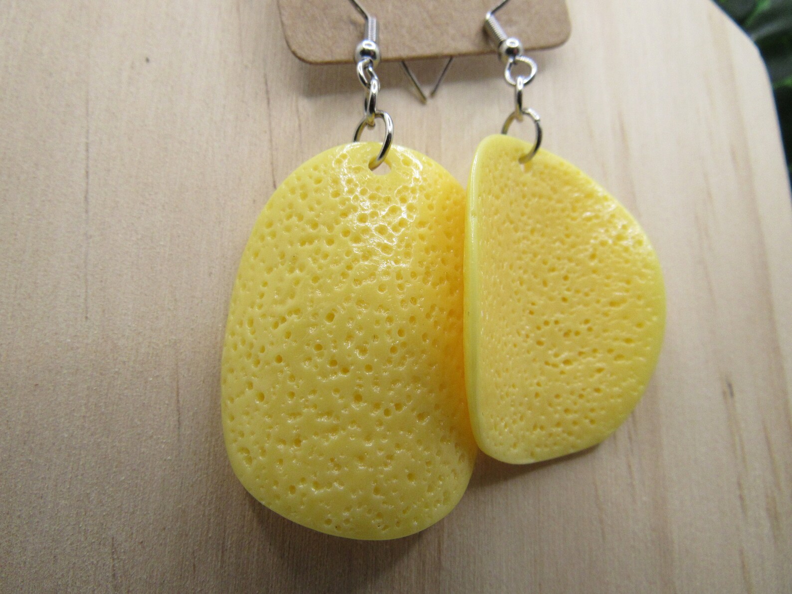Potato Chip Dangle Earrings Etsy