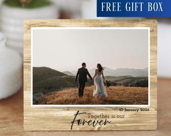 Wedding Photo Gift Board, Personalized Valentine's Day Couple Gift, Gifted Wedding Photo, Wedding Photo Customer Custom Gift