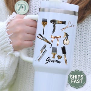 Hair Stylist Personalized 40oz Tumbler, Hairdresser Tumbler, Travel Cup Gift for Hairdresser, Hair Stylist Tumbler, Hair Stylist Graduation