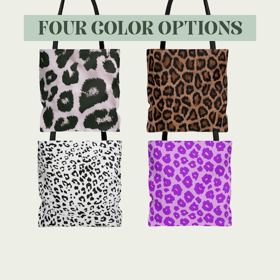 Leopard Tote, Y2K Bag, Aesthetic Tote Bag, Tote Bags for