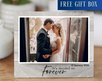 Wedding Photo Giftful Board, Personalized Valentine's Day Couple Gift, Gifted Wedding Photo, Wedding Photo Customer Custom Gift