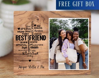 Personalized Best Friend Definition Photo Keepsake Gift, Best Friend Photo Gift, Bestie Photo Gift, Custom BFF Photo Gift Ideas