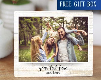 Custom Photo Board Gift, Personalized Photo with Text, Family Photo Gift, Wedding Photo Gift, Unique Custom Photo Gift, Photo Board Keepsake