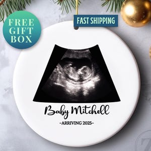 Schwangerschaftsankündigungsverzierung Großelternteil, Baby-Gender Reveal Verzierung, Ultraschall-Foto-Verzierung, Sonogramm-Verzierung, Ultraschall-Verzierung