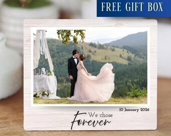 Wedding Photo Giftful Keepsake Board, Personalized Valentine's Day Couple Gift, Gifted Wedding Photo, Wedding Photo Customer Custom Gift
