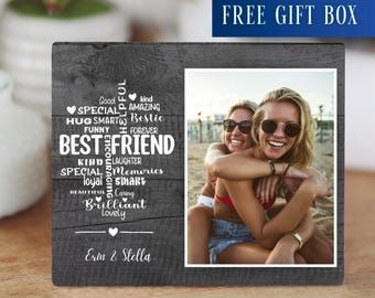 Best Friend Photo Keepsake Gift, Best Friend Photo Gift, Personalized Bestie Photo Gift, Custom BFF Photo Gift Ideas, Friends Gift