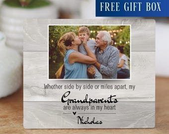 Grandparents Gift from Grandkids, Personalized Grandparents Keepsake Gift, Custom Grandparent Photo Gifts, Photo Frame Grandparents