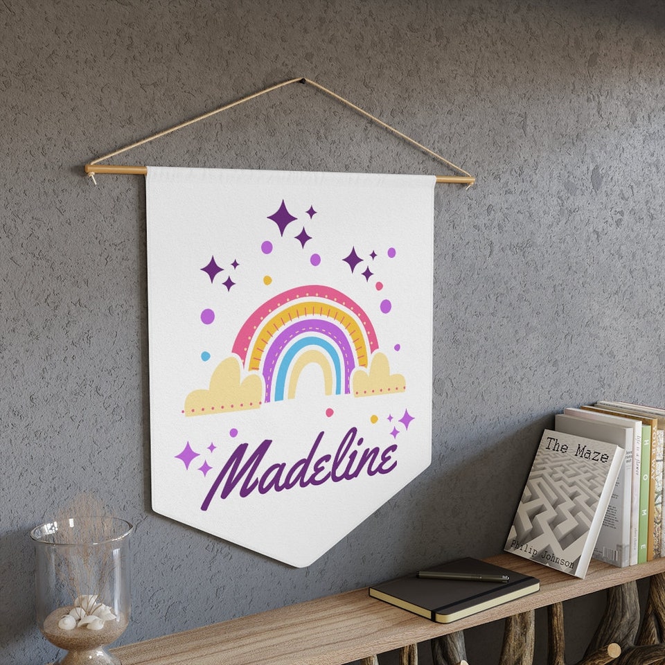 Discover Girls Bedroom Wall Decor, Baby Room Wall Decor, Rainbow  Nursery Wall Decor, Custom Baby Gift, Personalized Banner, Baby Girl Nursery Wall