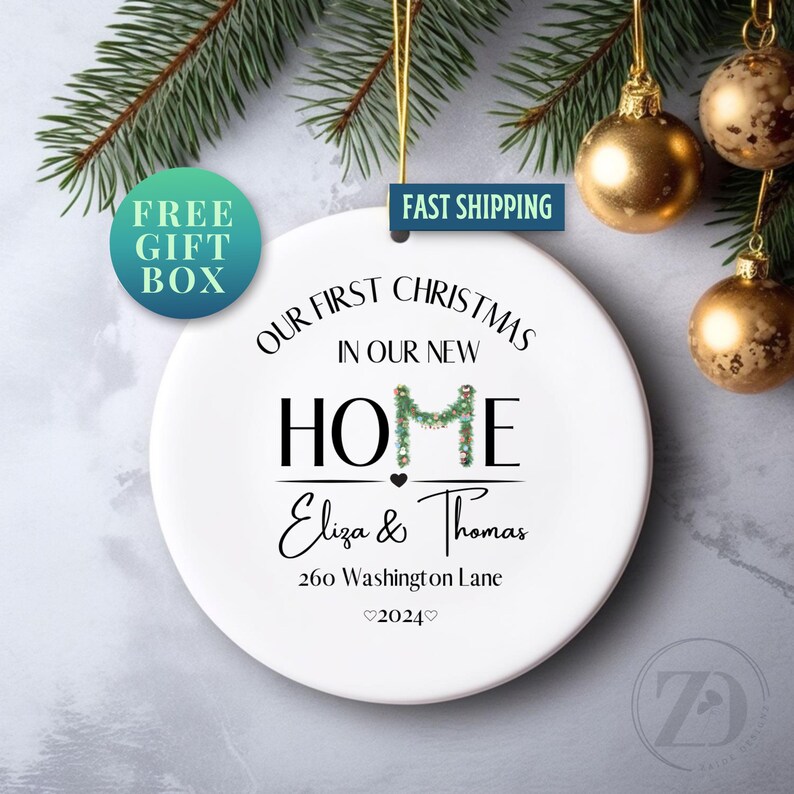 Our First Christmas in Our New Home Ornament, New Home Ornament