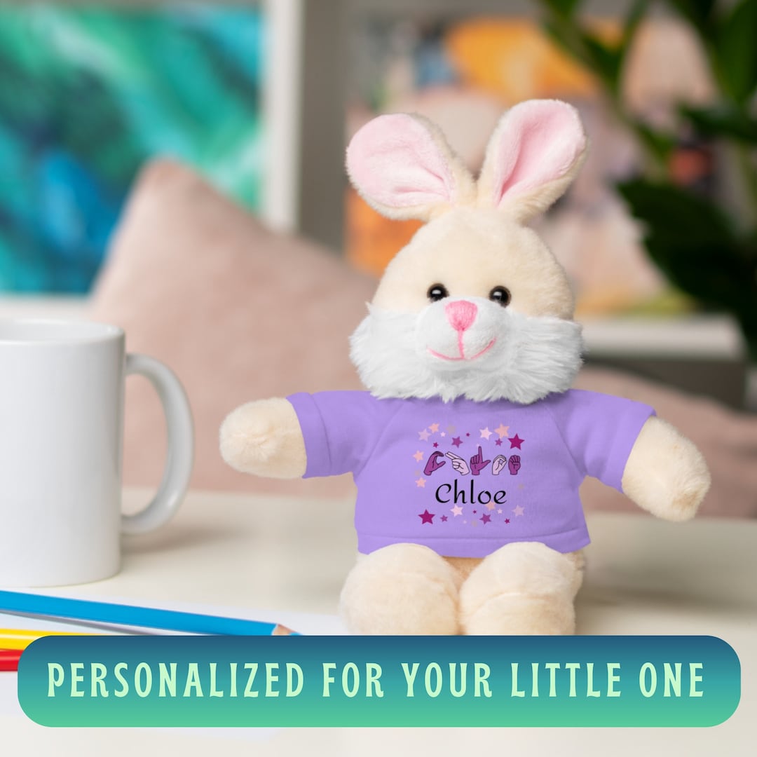 ASL Baby Name Teddy, ASL Toy, Sign Language Gift, ASL Toddler, Etsy