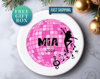 Dance Ornament Personalized, Dancing Ornament for Girls, Ornament Gift for Dancer, Custom Dancing Keepsake Gift