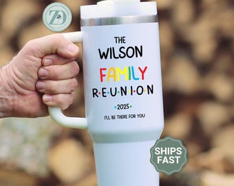 Family Reunion 40oz Tumbler, Personalized Family Tumbler, Christmas Thanksgiving Family Reunion Gift, Family Reunion Keepsake, Reunion Cup