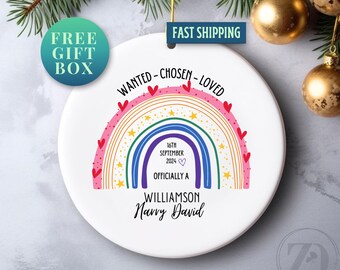 Adoption Announcement, Officially Adopted, Foster To Adopt Gift, Gotcha Day Gift, Adoptive Parents, Adoption Ornament