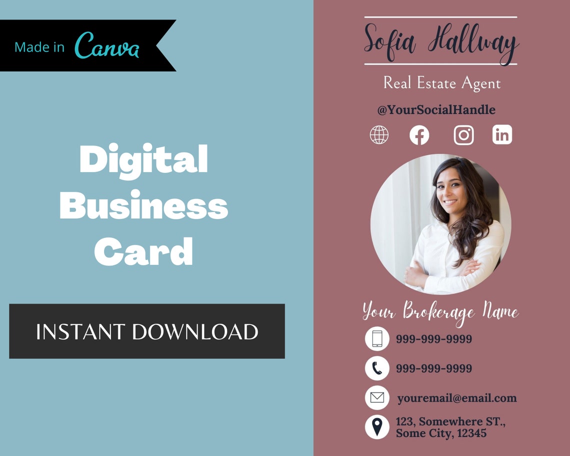 Digital Business Card Canva Template Real Estate Business Etsy digital-business-card-canva-template-real-estate-business-etsy