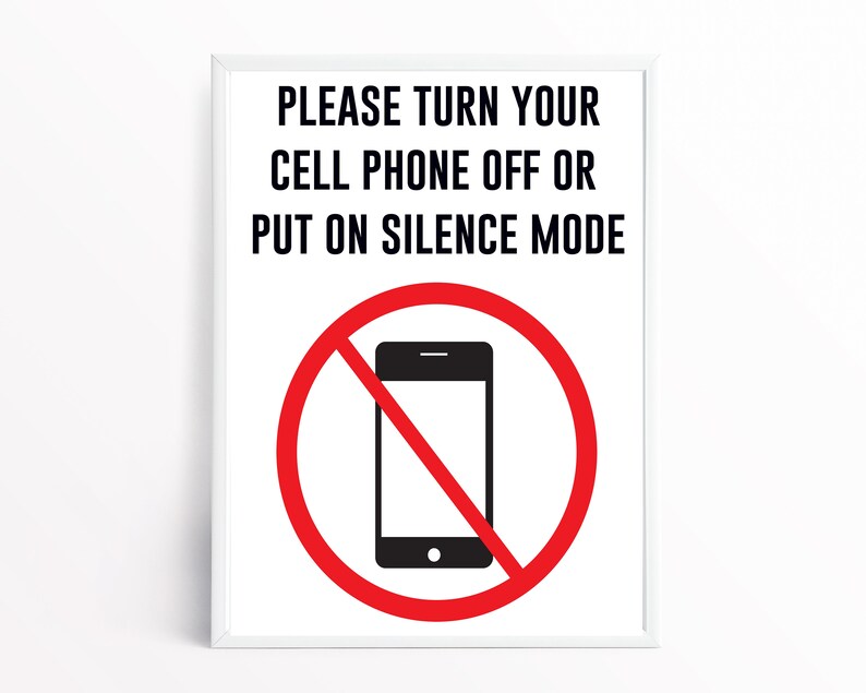 Printable No Cell Phones Allowed Sign, No Cell Phone Sign, No Cell ...