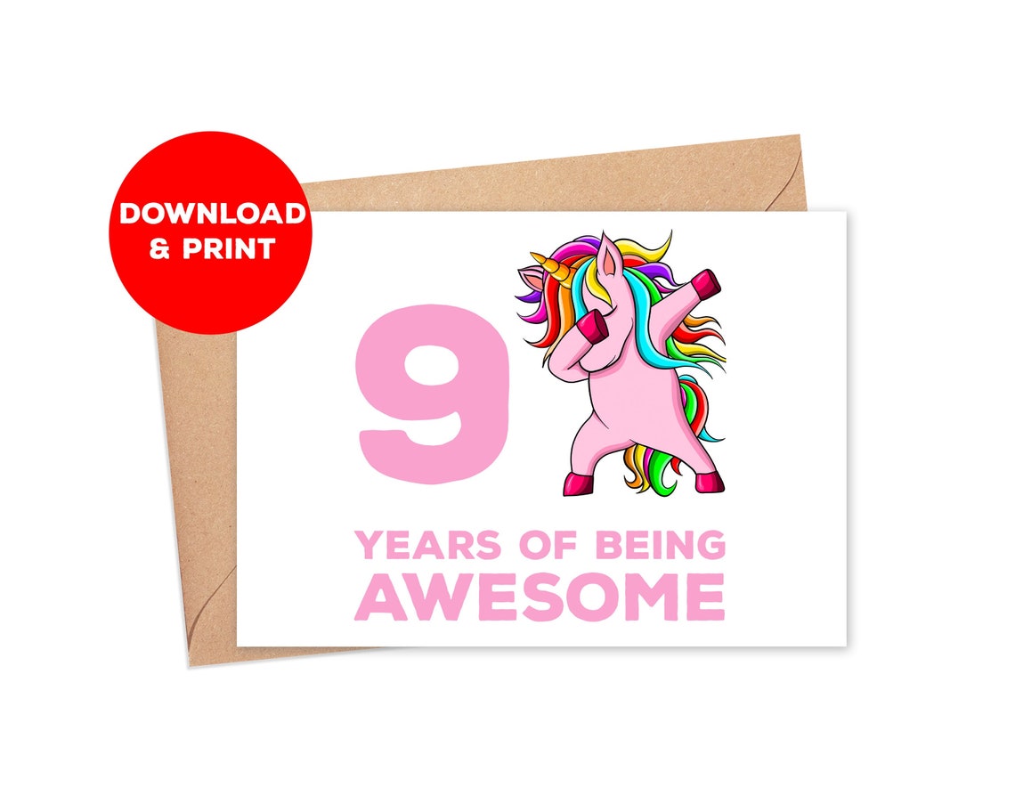 9th-birthday-card-for-a-girl-printable-birthday-card-for-etsy