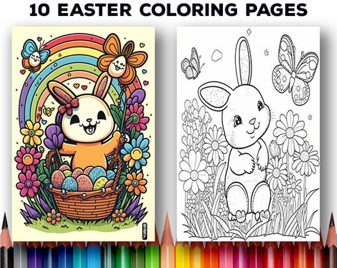Printable Easter Coloring Pages for Kids, Easter Activities for Kids ...