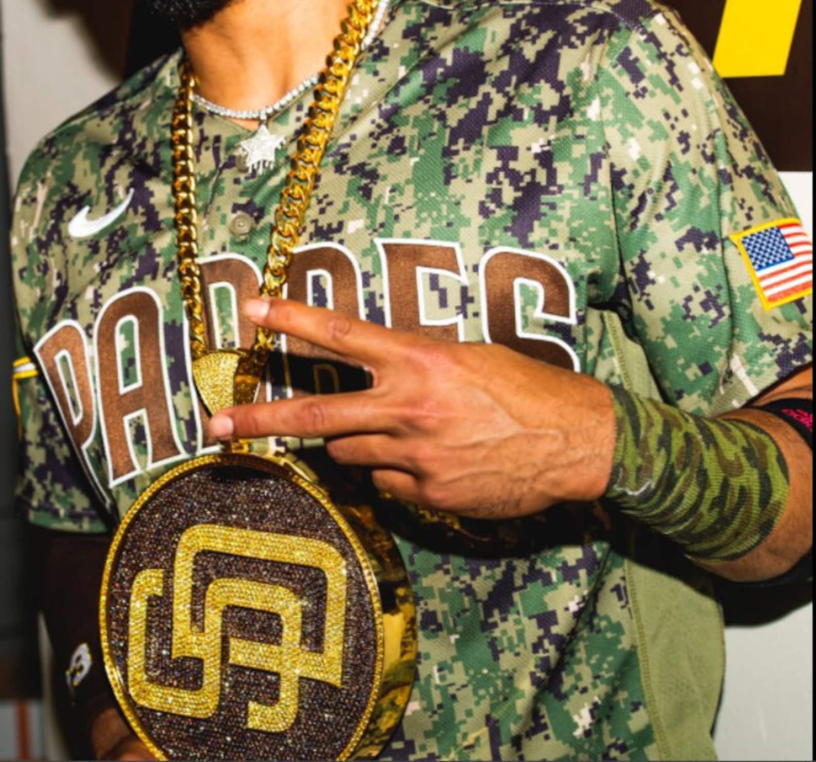 Custom San Diego Padres Swag Chain Gold Spin Spin Your Swag Etsy