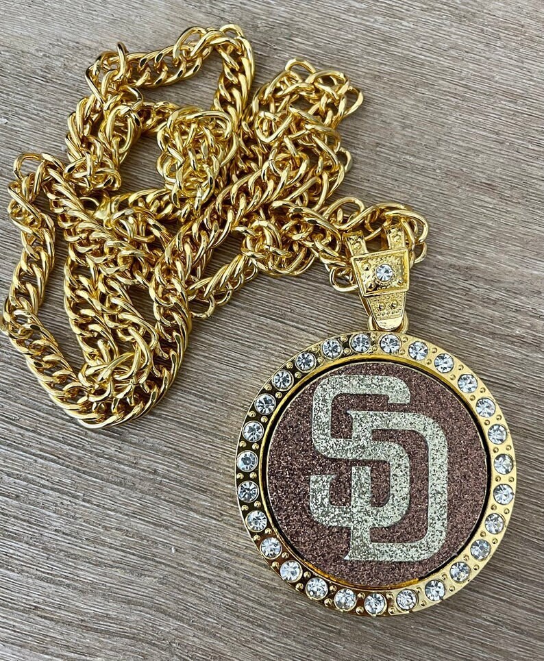 San Diego Padres Swag Chain Gold Spin Lets Go Padres Spin Etsy