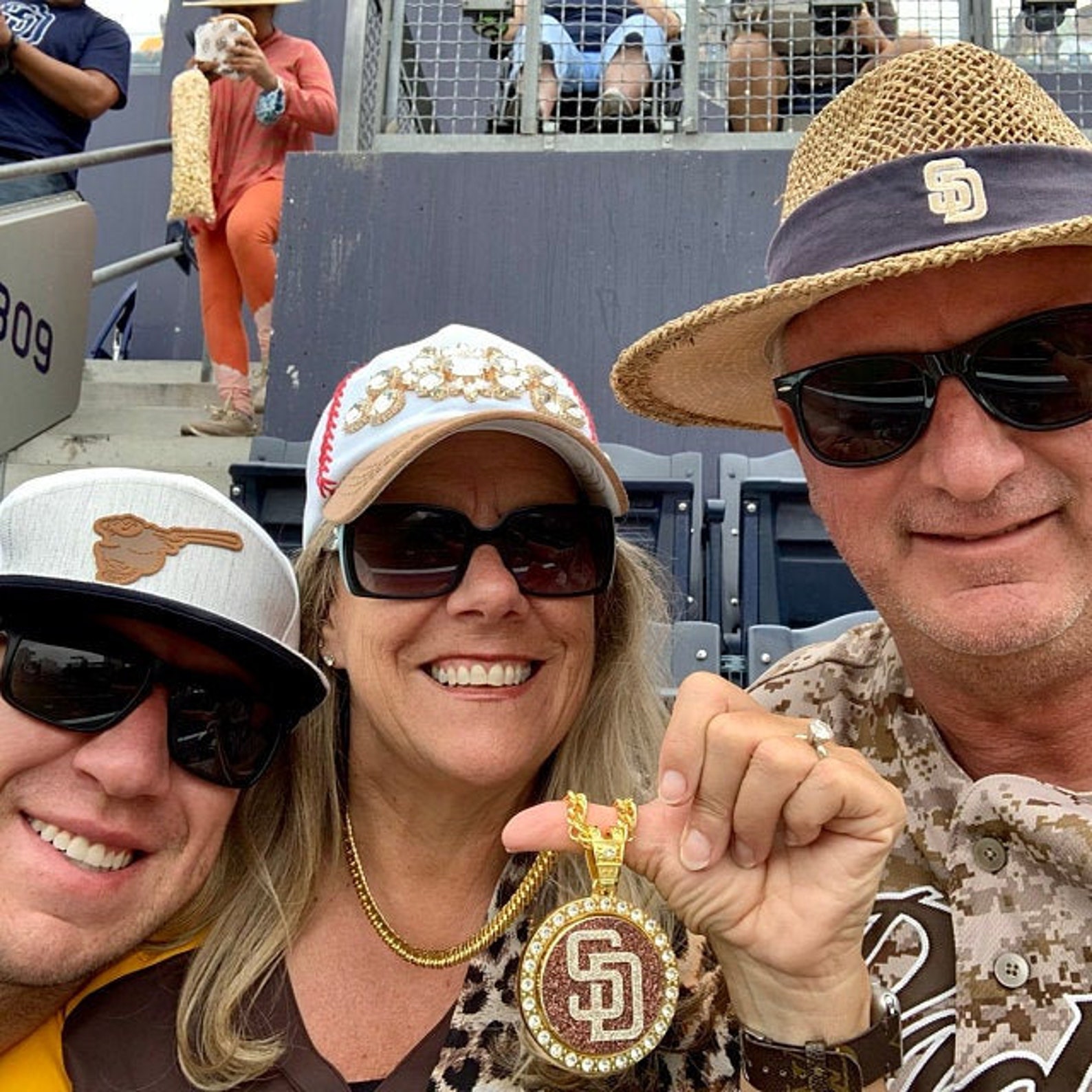 San Diego Padres Swag Chain Gold Spin Lets Go Padres Spin Etsy
