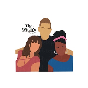 Op de afbeelding: Illustratie van drie mensen in een omhelzing, zonder gezichtskenmerken. Het logo van The Witch's Craft Room staat linksboven. Eén persoon draagt een rode top, een andere een blauwe top en de derde een zwarte top.