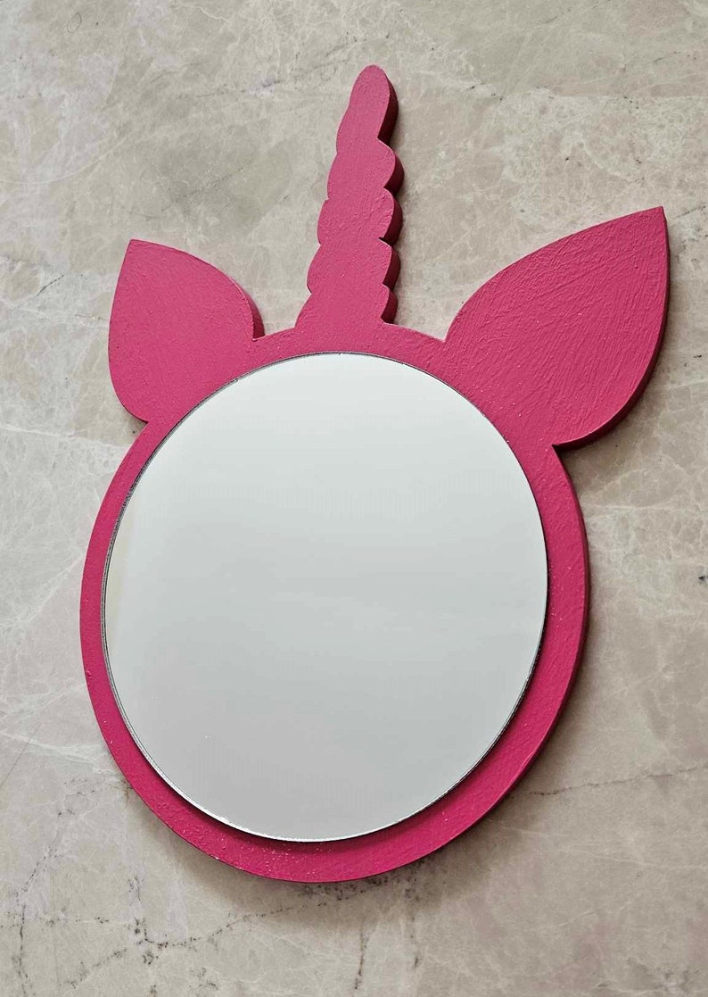 Unicorn Mirror Nursery Wall Mirrors Kids Room Wall Mirror Etsy UK