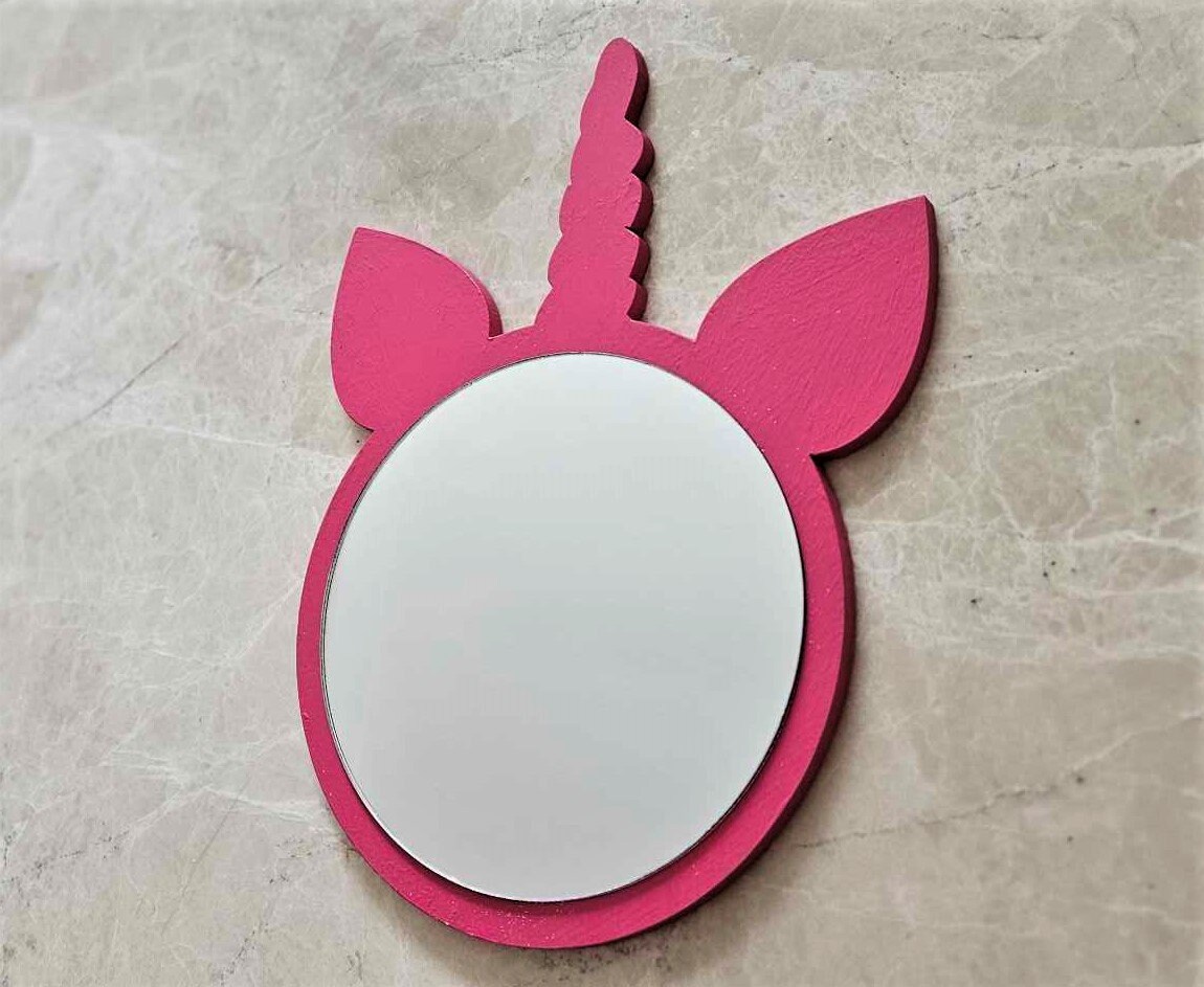 Unicorn Mirror Nursery Wall Mirrors Kids Room Wall Mirror Etsy UK