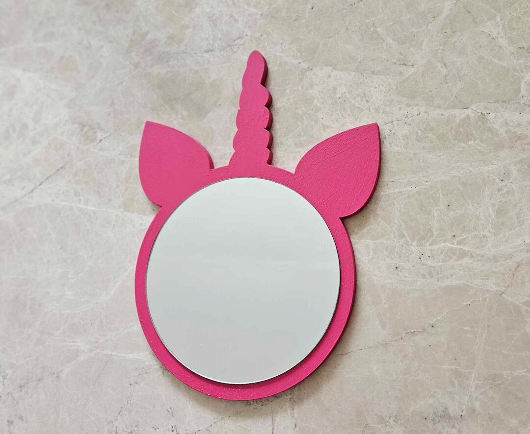 Unicorn Mirror Nursery Wall Mirrors Kids Room Wall Mirror Etsy UK
