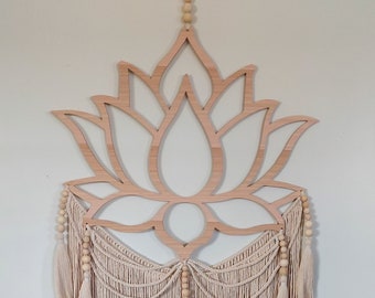 LOTUS | Wall Hanger | Macrame Wall Art | Lotus Flower | Macrame Decor